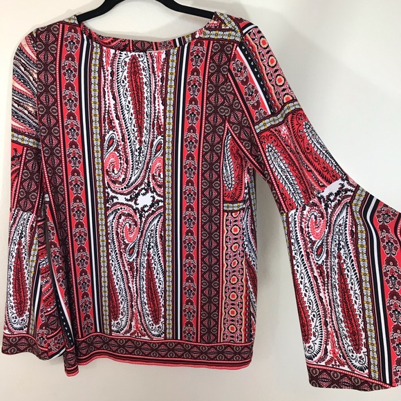 Chico's Tops - Chico’s Melodic Paisley flare sleeve top